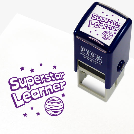 Superstar Learner Stamper - Purple - 25mm