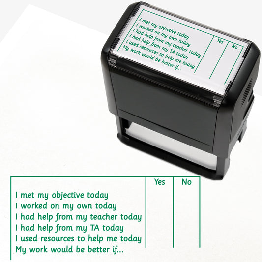 Self Assessment Stamper - Green - 72 x 34mm