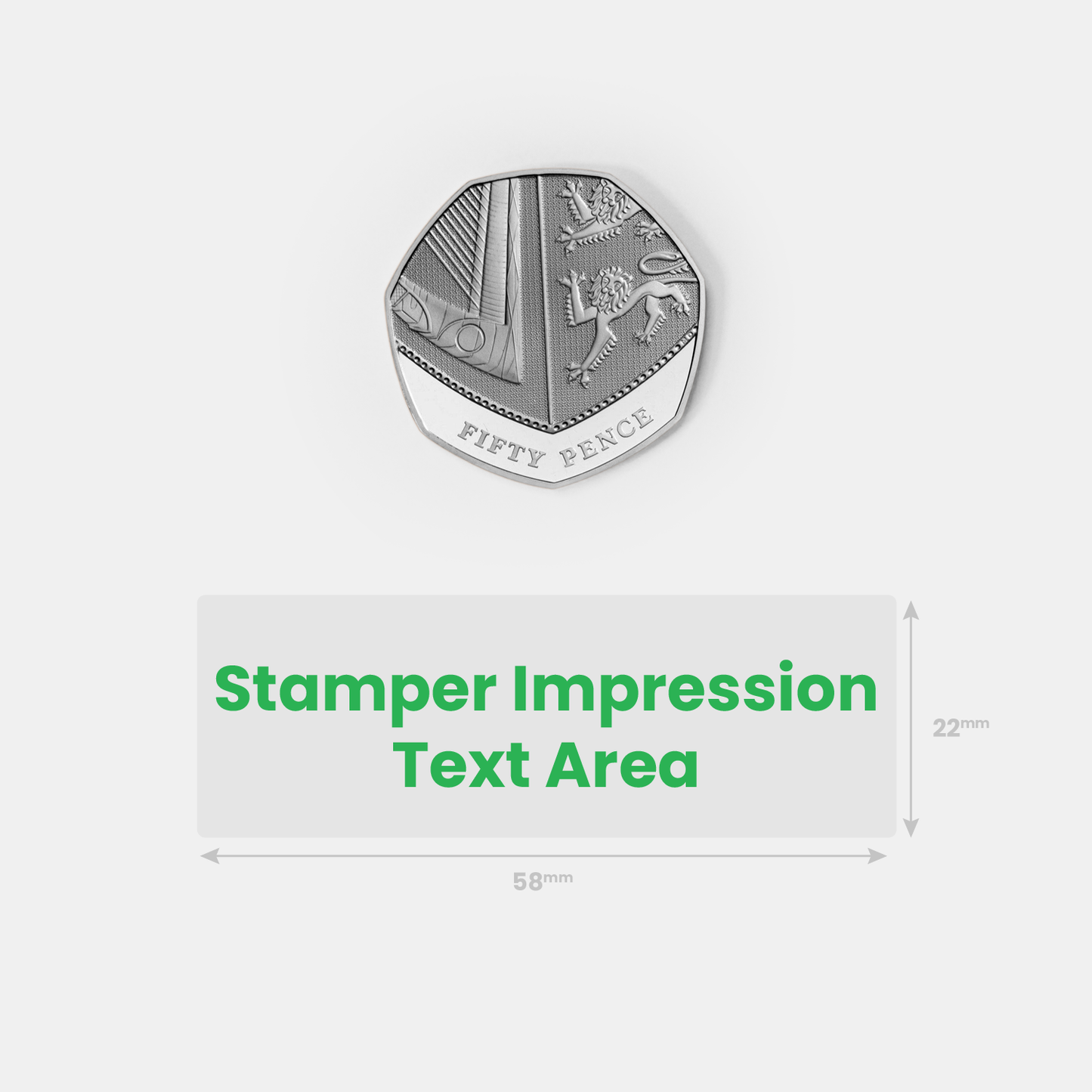 Personalised Table Stamper - 58 x 22mm