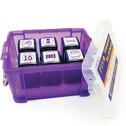 6 Pedagogs Numeracy Stampers - 25mm