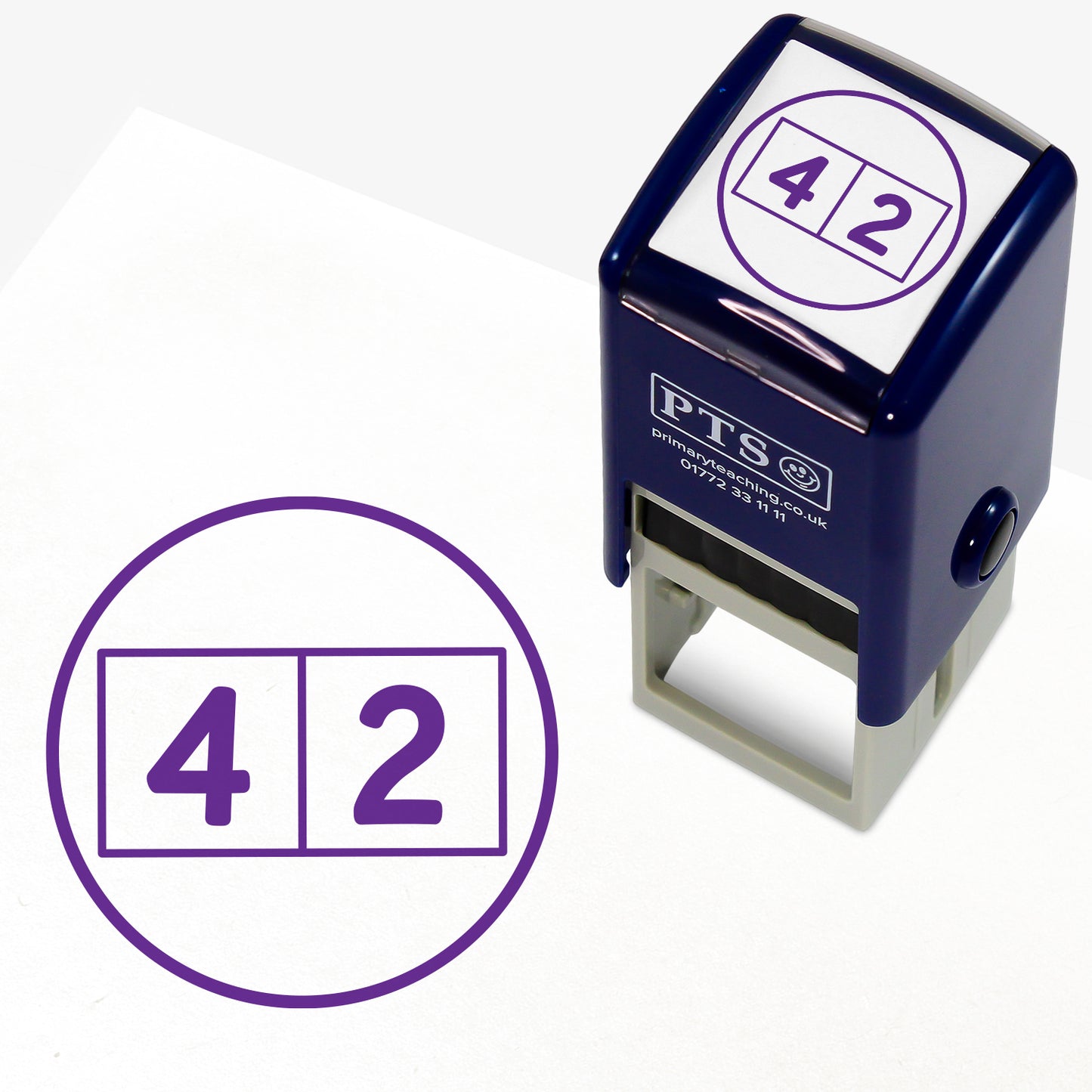 Write One Digit Per Square Stamper - 25mm