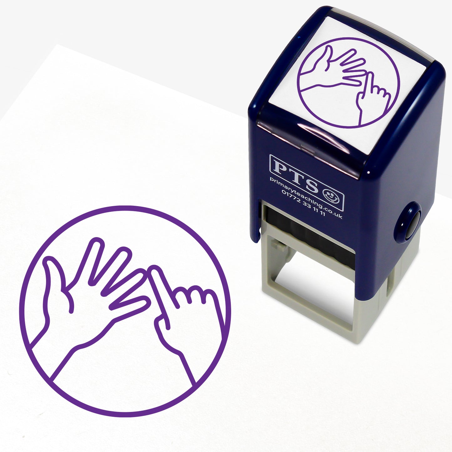 Counting Carefully Stamper - 25mm
