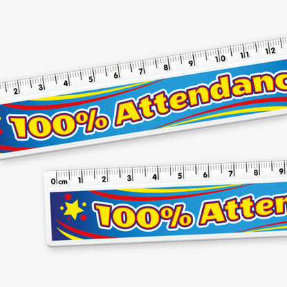 100% Attendance Ruler - 15cm