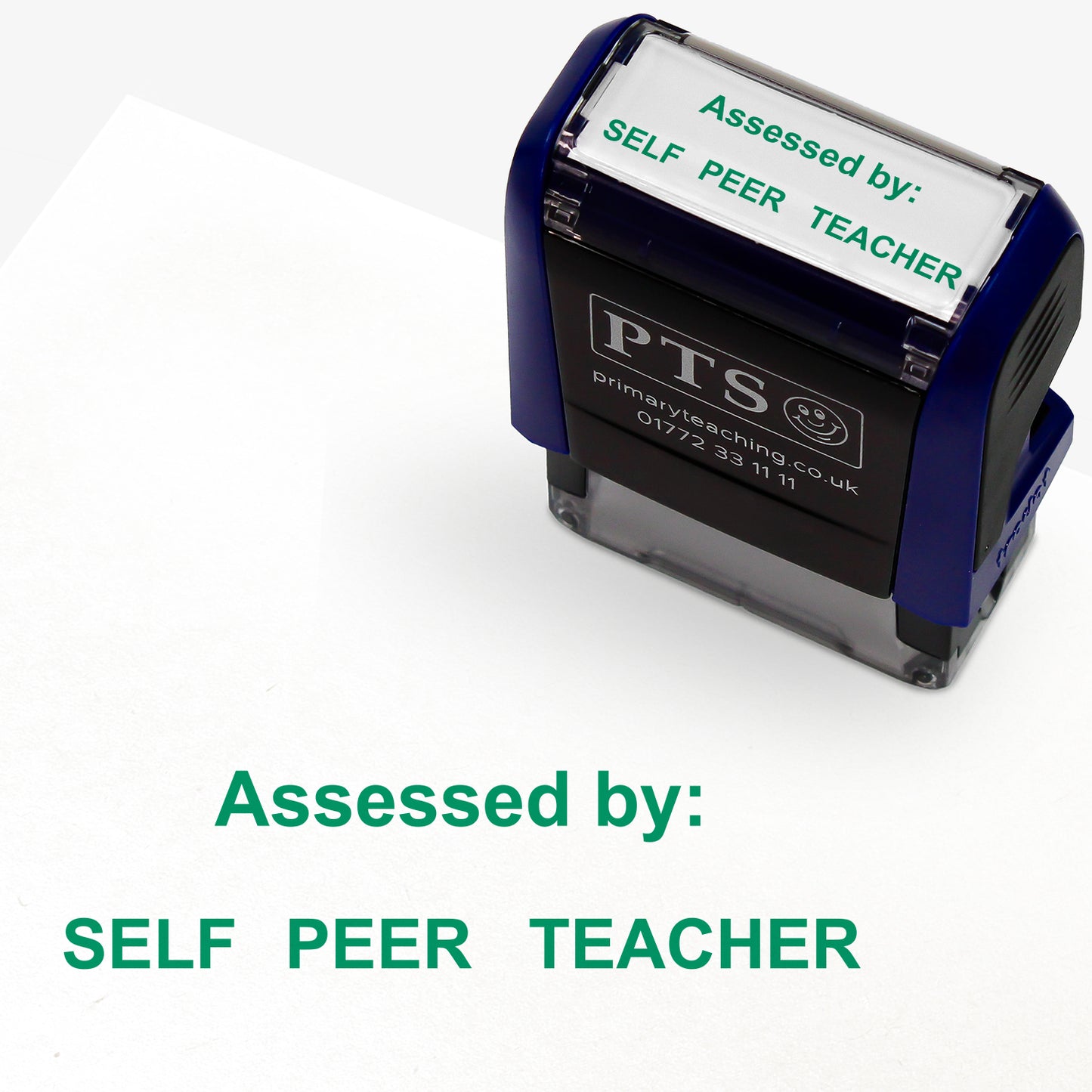 Assessed by Self/Peer/Teacher Stamper - 38 x 15mm