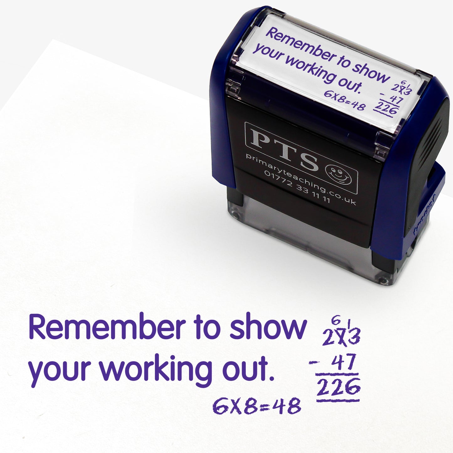 Remember to Show Your Working Out Stamper - 38 x 15mm