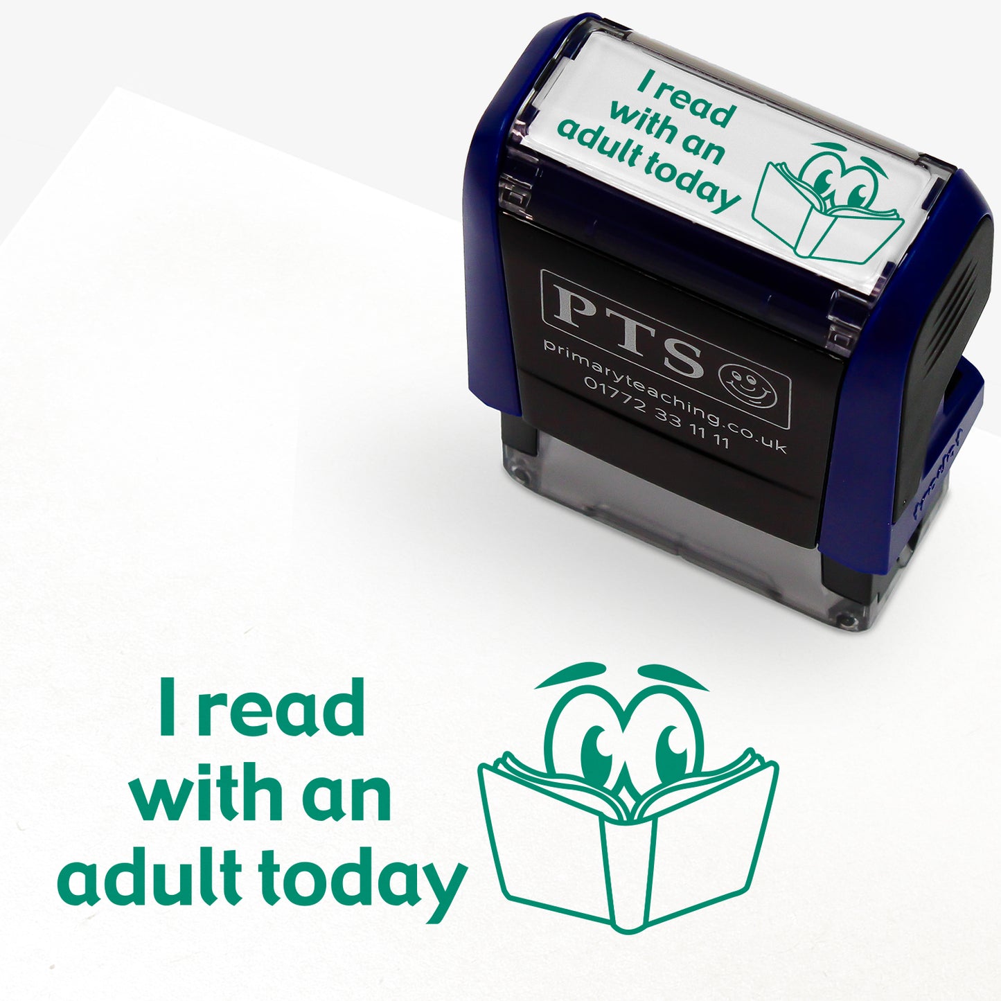 I Read with an Adult Today Stamper - 38 x 15mm