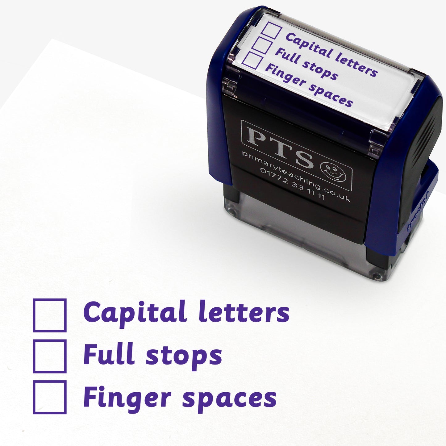 Capital Letters/Full Stops/Finger Spaces Stamper - 38 x 15mm