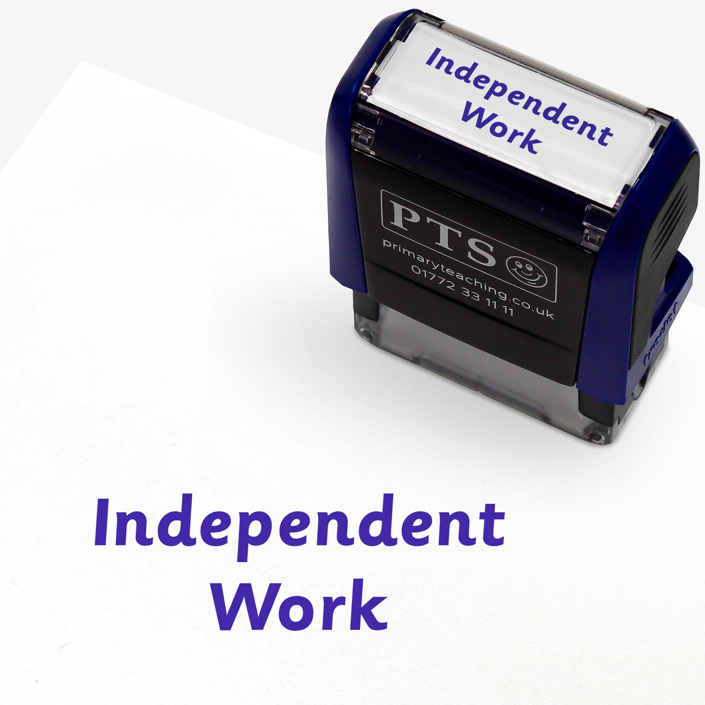 Independent Work Stamper - Purple - 38 x 15mm