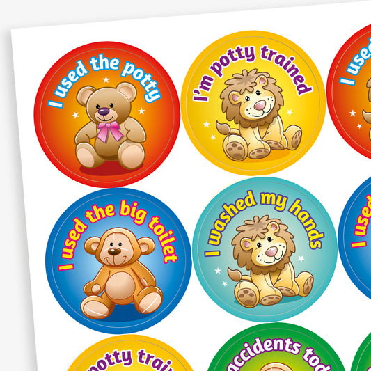 Potty Training Stickers - 32mm