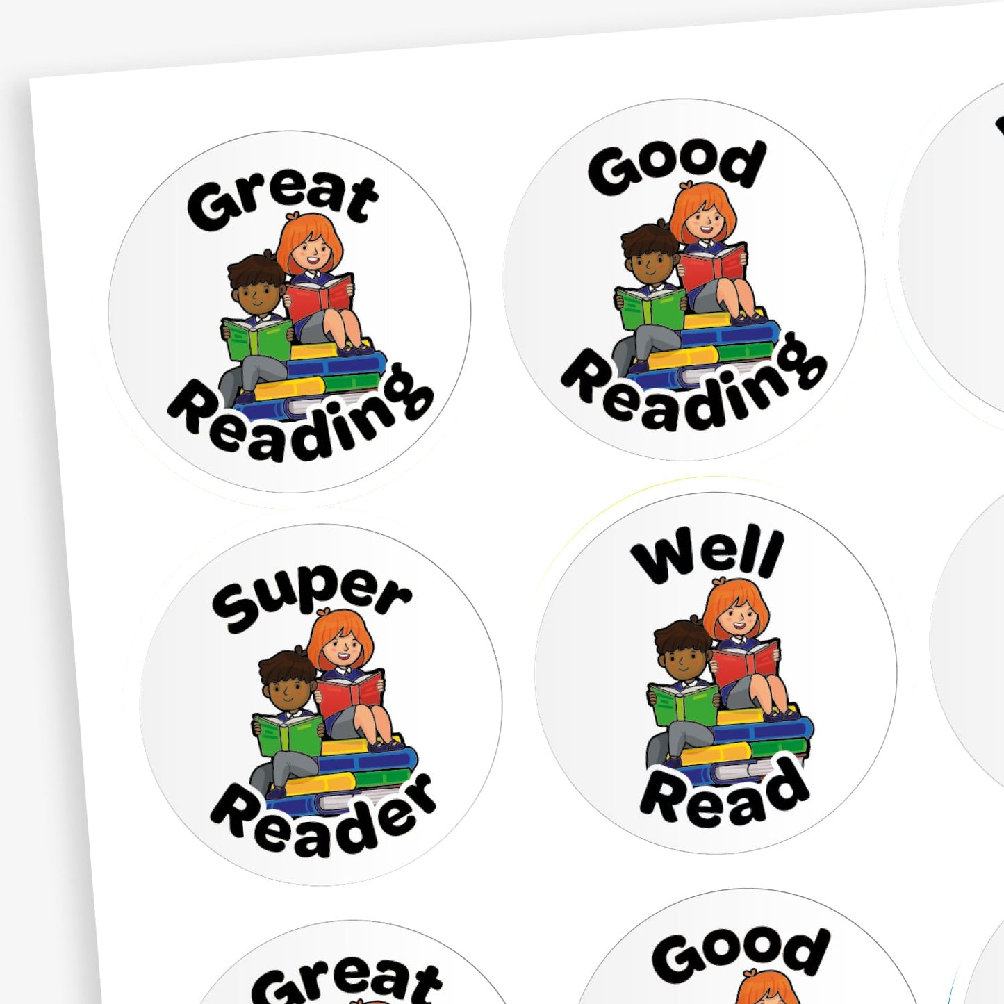 20 Reading Reward Stickers - 32mm