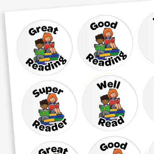 20 Reading Reward Stickers - 32mm