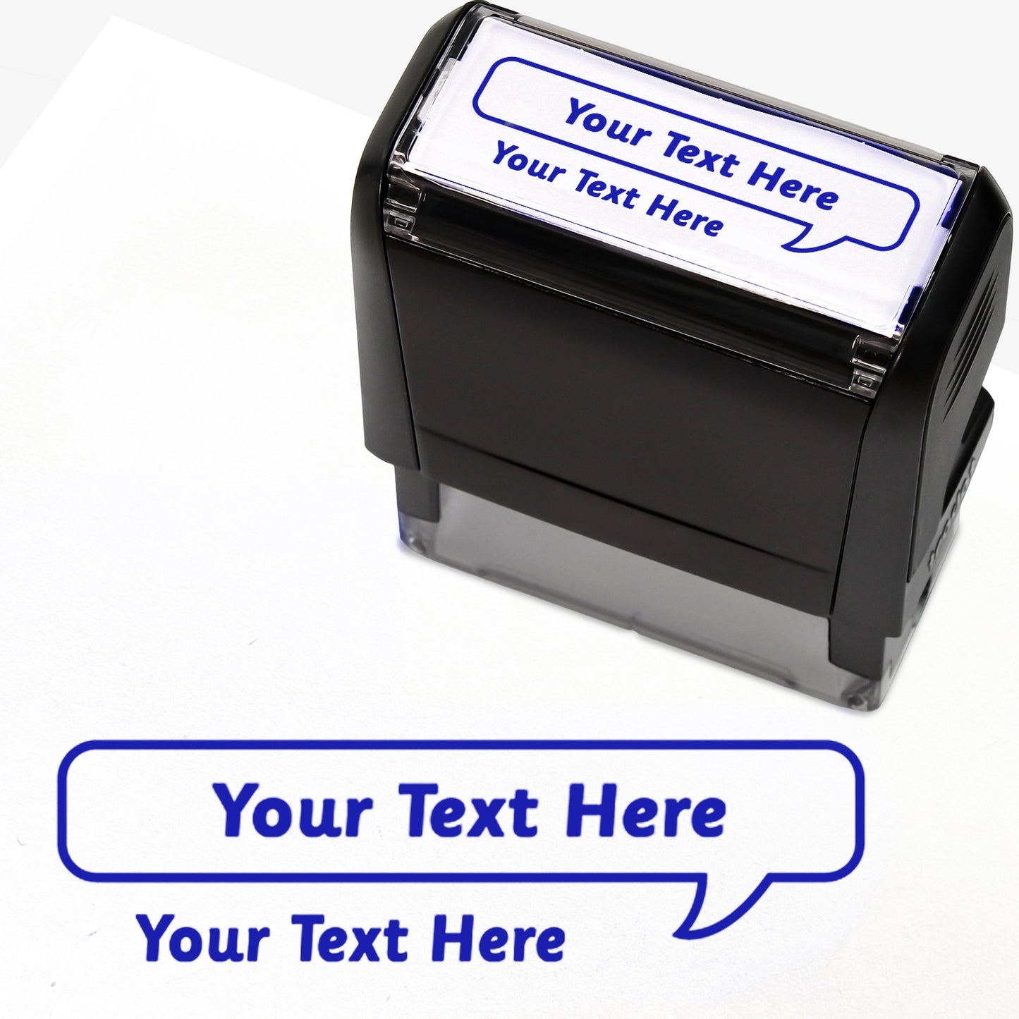 Personalised Speech Bubble Stamper - 59 x 21mm