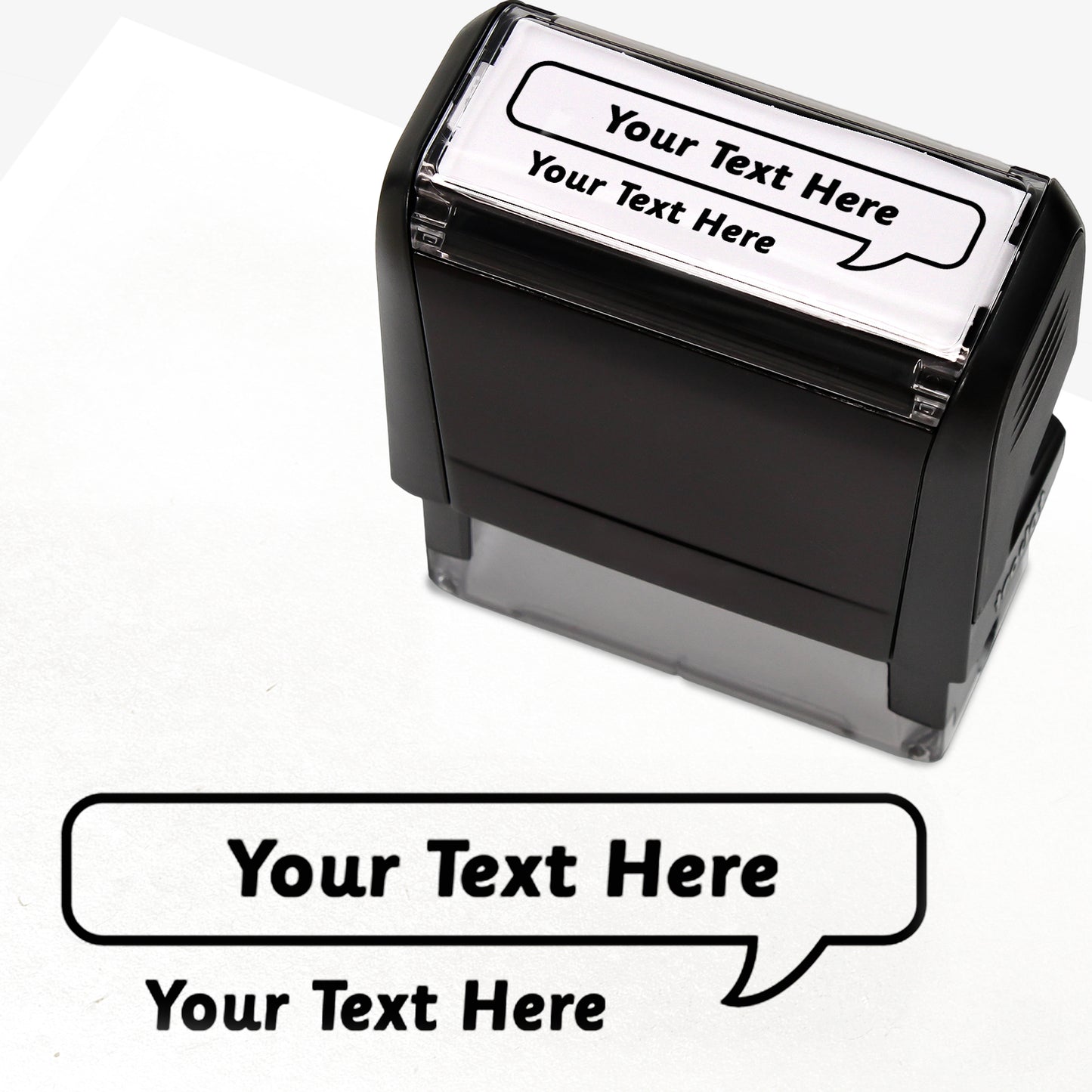 Personalised Speech Bubble Stamper - 59 x 21mm