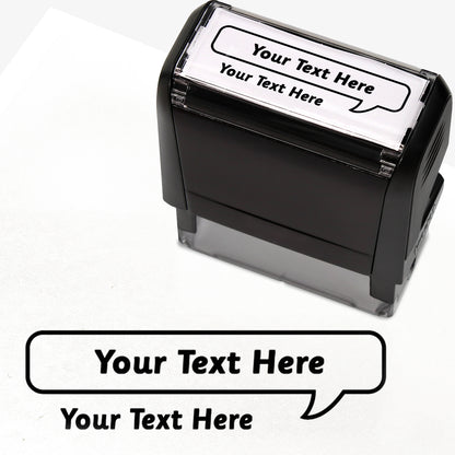 Personalised Speech Bubble Stamper - 59 x 21mm