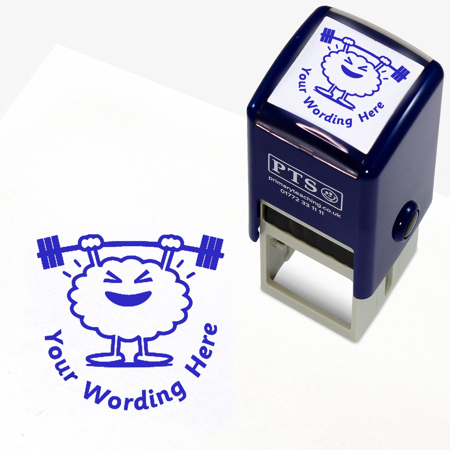 Personalised Train Your Brain Stamper -25mm