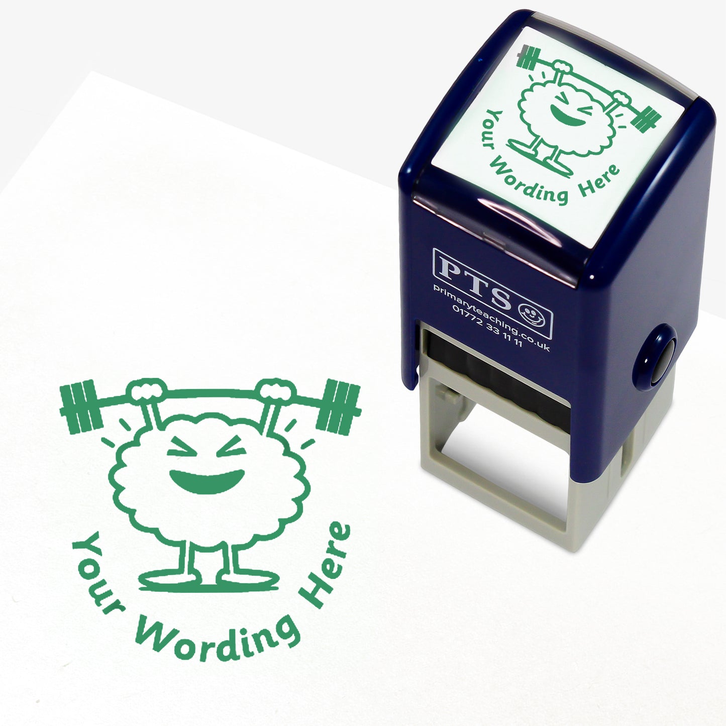 Personalised Train Your Brain Stamper -25mm