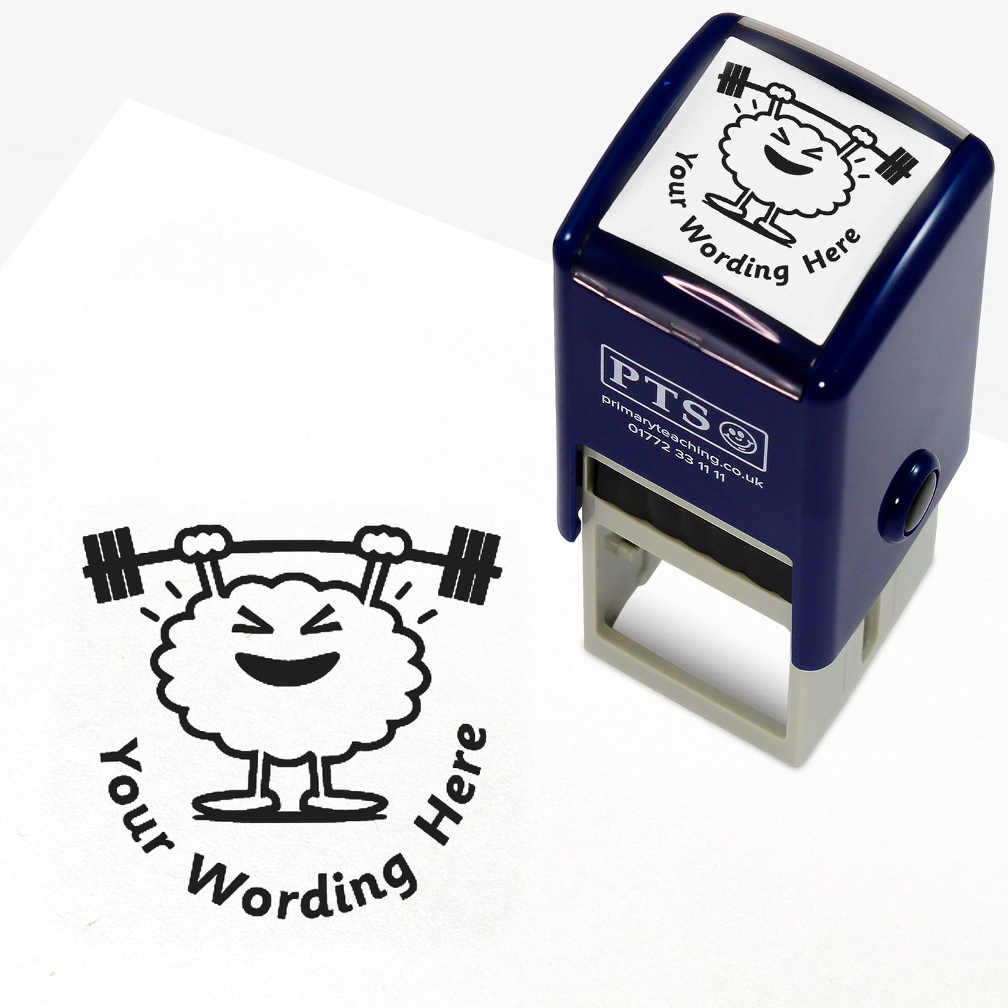 Personalised Train Your Brain Stamper -25mm