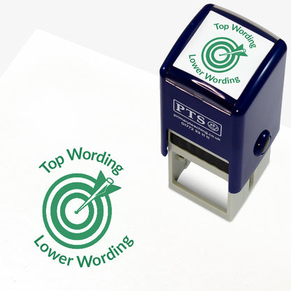 Personalised Arrow and Target Stamper - 25mm