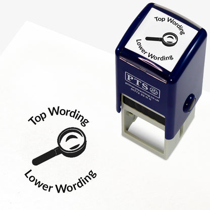 Personalised Magnifying Glass Stamper - 25mm