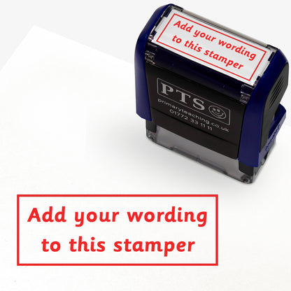 Personalised Text Box Stamper - 38 x 14mm