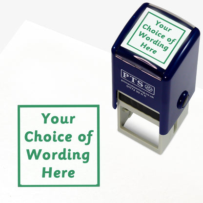 Personalised Text Box Stamper - 25mm