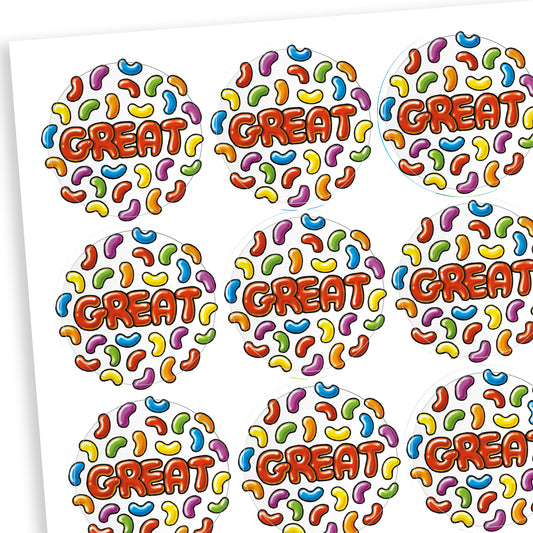 Jellybean Scented Great Stickers - 25mm