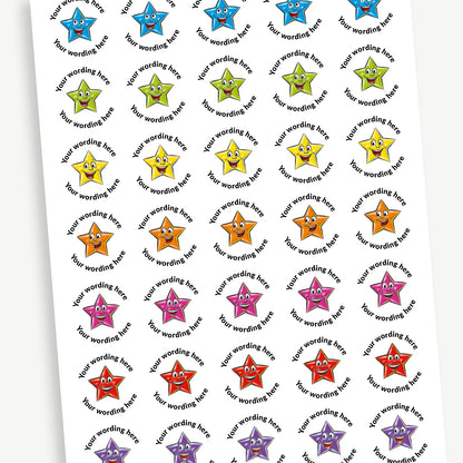 Personalised Jellybean Scented Star Stickers - 37mm