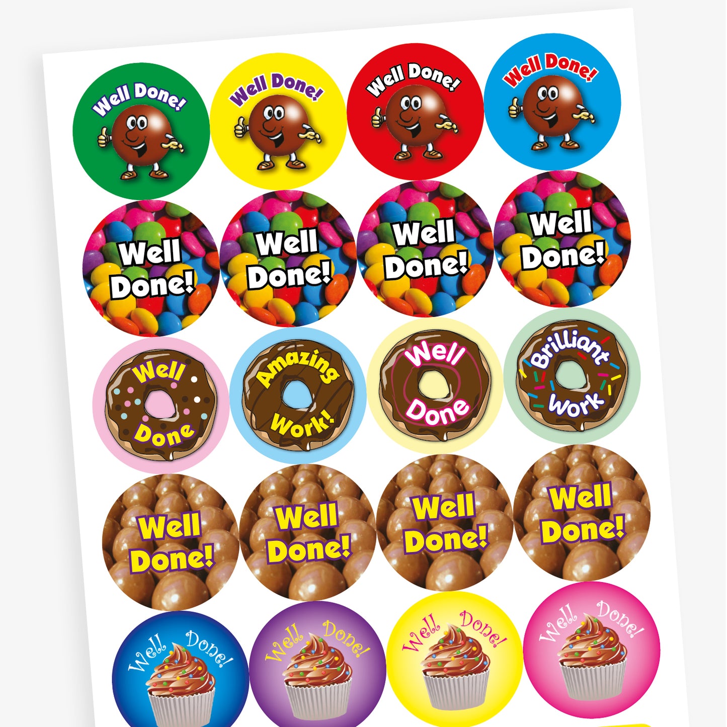 Chocolate Scented Reward Stickers - 32mm