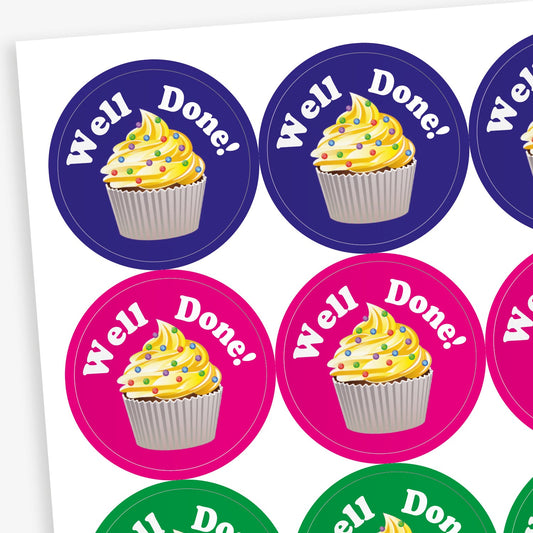 Vanilla Scented Well Done Stickers - 32mm