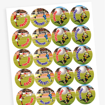 Bubblegum Scented Football Stickers - 32mm