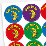 Banana Scented Top Banana Stickers - 32mm