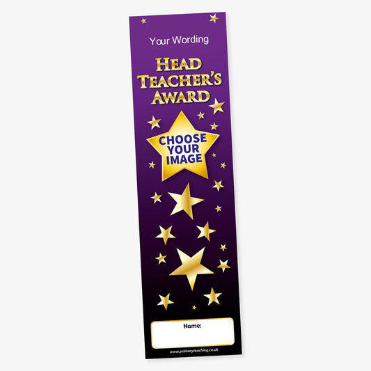 Design Your Own Head Teacher's Award Bookmark