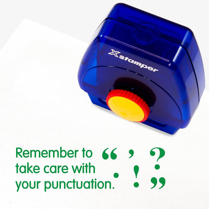 Take Care With Punctuation Twist N Stamp Brick - Green