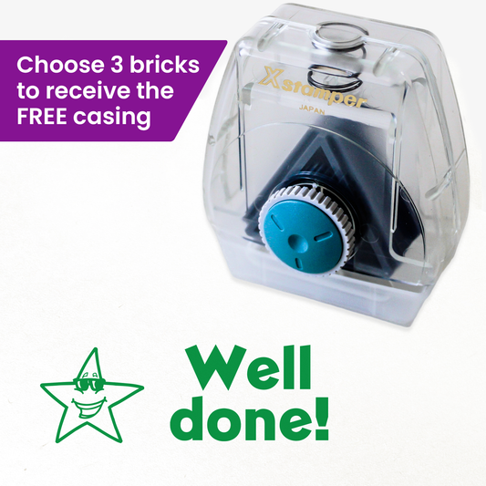 Star Well Done Twist N Stamp Brick - Green