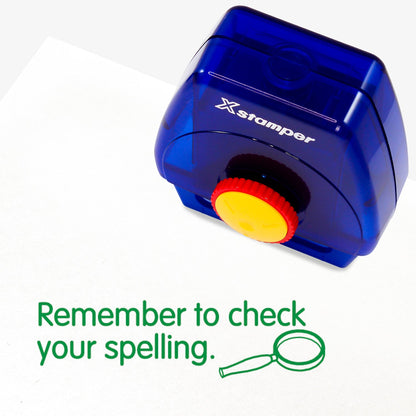 Remember to Check Your Spelling Twist N Stamp Brick - Green